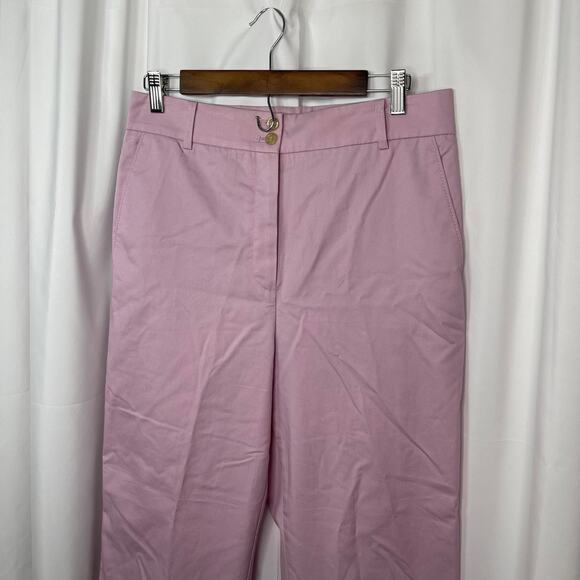 Ann Taylor pants chinos slacks women's 8 violet pink purple deep cuffs - Picture 2 of 14